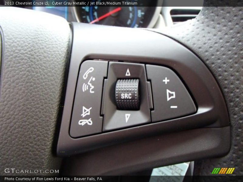 Cyber Gray Metallic / Jet Black/Medium Titanium 2013 Chevrolet Cruze LS