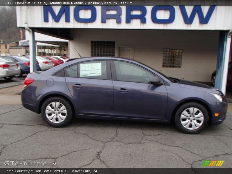Atlantis Blue Metallic / Jet Black/Medium Titanium 2013 Chevrolet Cruze LS