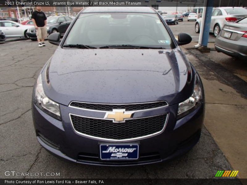 Atlantis Blue Metallic / Jet Black/Medium Titanium 2013 Chevrolet Cruze LS
