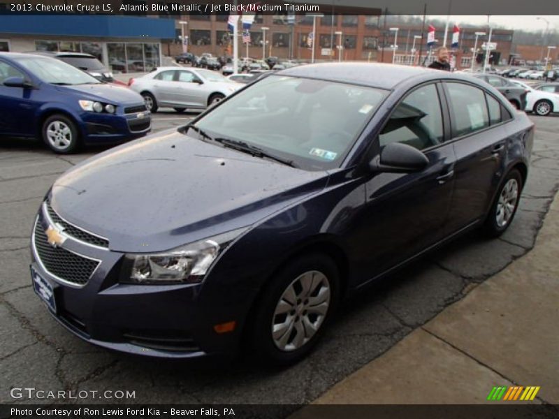 Atlantis Blue Metallic / Jet Black/Medium Titanium 2013 Chevrolet Cruze LS