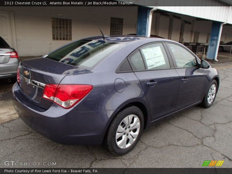 Atlantis Blue Metallic / Jet Black/Medium Titanium 2013 Chevrolet Cruze LS