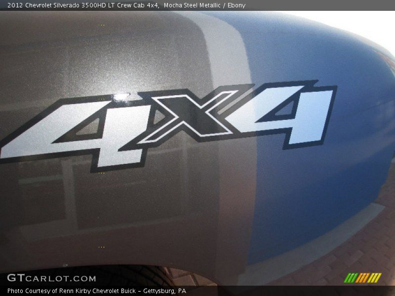 Mocha Steel Metallic / Ebony 2012 Chevrolet Silverado 3500HD LT Crew Cab 4x4