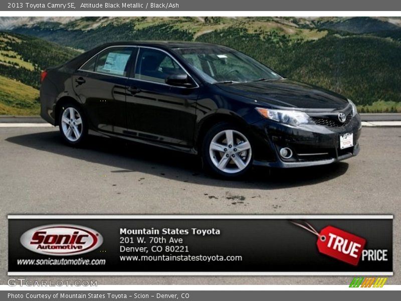 Attitude Black Metallic / Black/Ash 2013 Toyota Camry SE