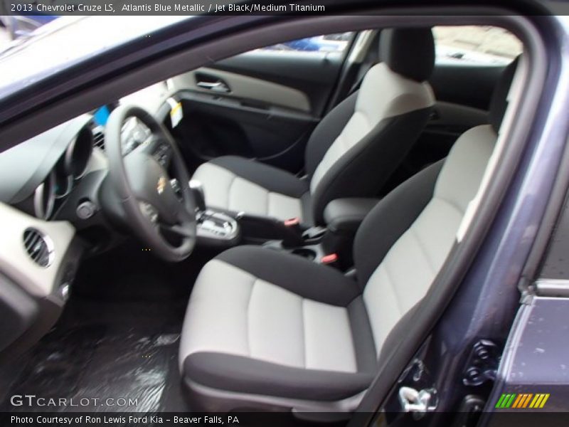 Atlantis Blue Metallic / Jet Black/Medium Titanium 2013 Chevrolet Cruze LS