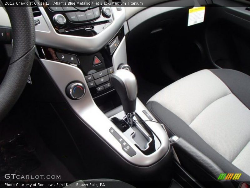 Atlantis Blue Metallic / Jet Black/Medium Titanium 2013 Chevrolet Cruze LS