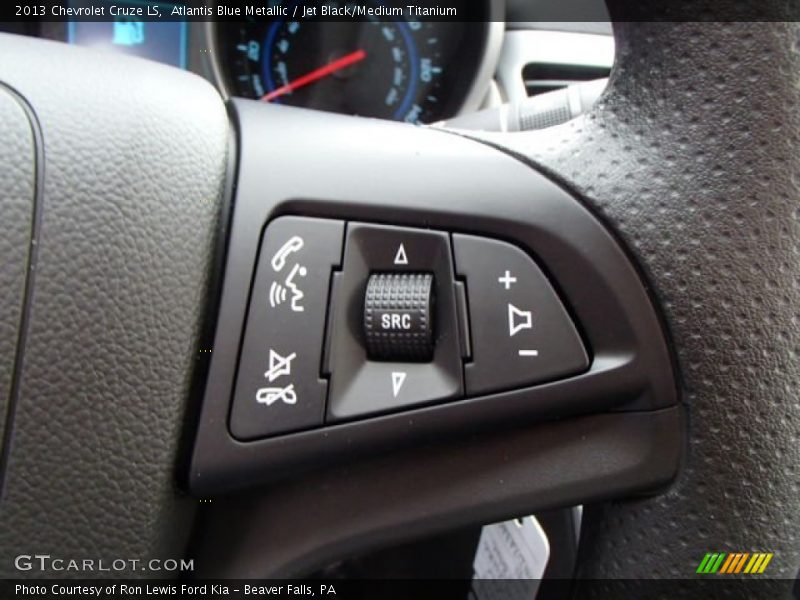 Atlantis Blue Metallic / Jet Black/Medium Titanium 2013 Chevrolet Cruze LS