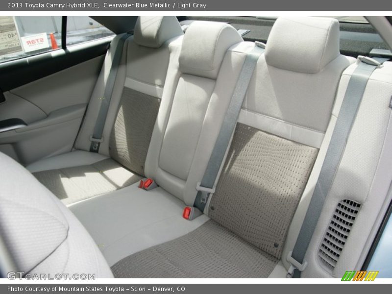 Clearwater Blue Metallic / Light Gray 2013 Toyota Camry Hybrid XLE