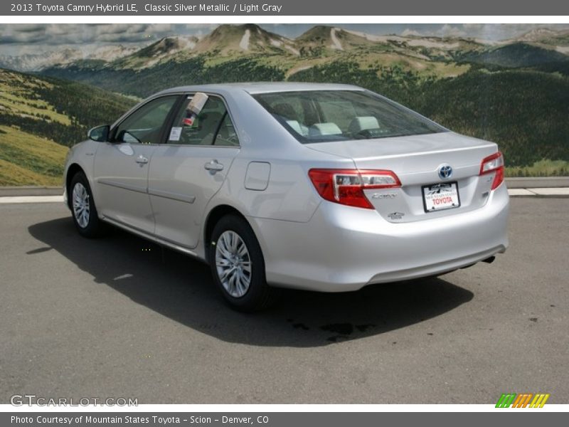 Classic Silver Metallic / Light Gray 2013 Toyota Camry Hybrid LE