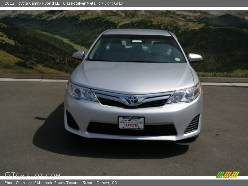 Classic Silver Metallic / Light Gray 2013 Toyota Camry Hybrid LE