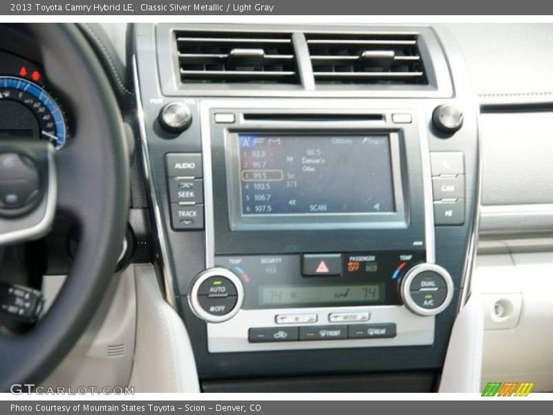 Classic Silver Metallic / Light Gray 2013 Toyota Camry Hybrid LE