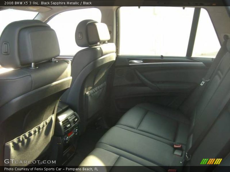 Black Sapphire Metallic / Black 2008 BMW X5 3.0si