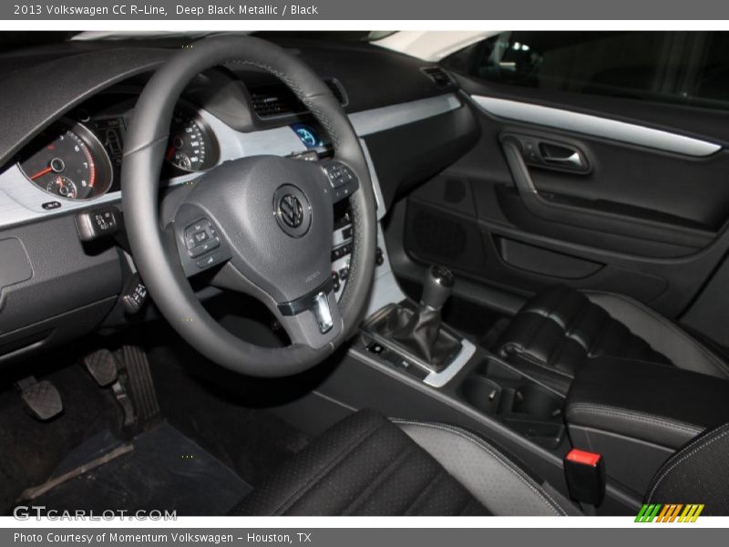 Deep Black Metallic / Black 2013 Volkswagen CC R-Line