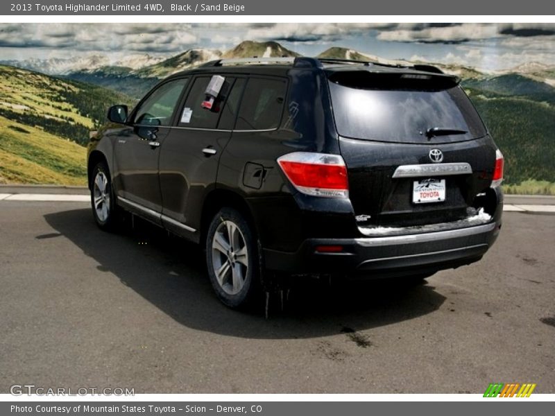 Black / Sand Beige 2013 Toyota Highlander Limited 4WD