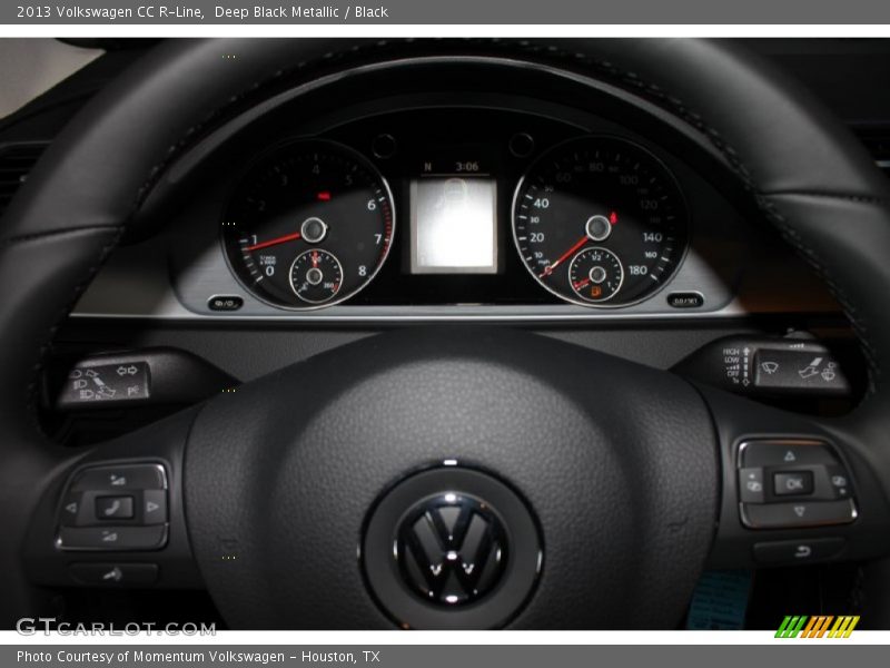 Deep Black Metallic / Black 2013 Volkswagen CC R-Line