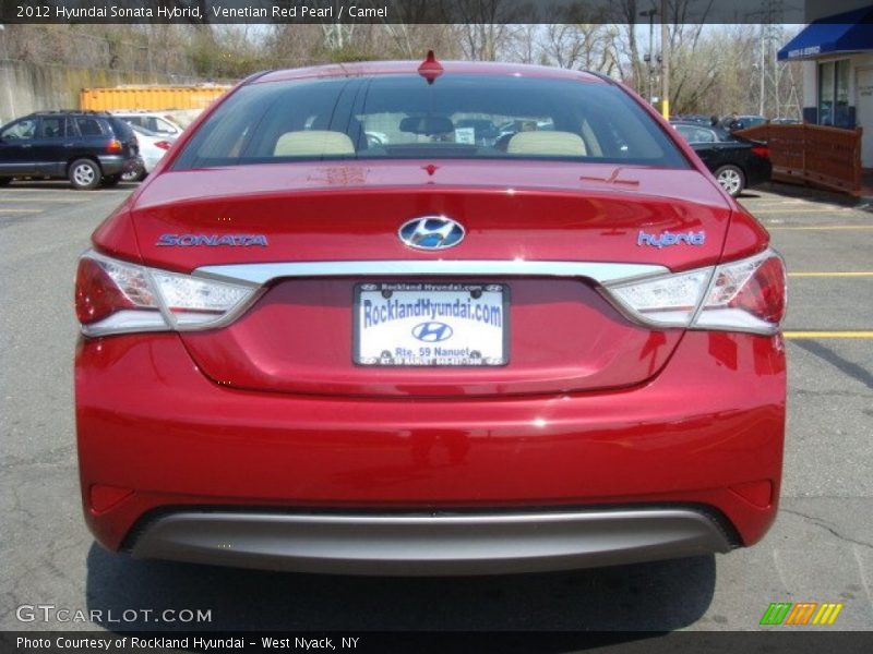 Venetian Red Pearl / Camel 2012 Hyundai Sonata Hybrid