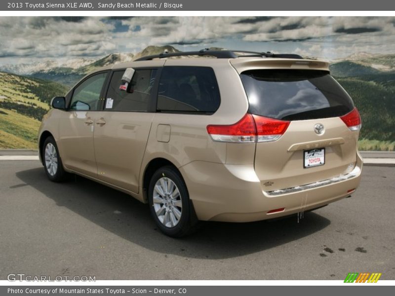 Sandy Beach Metallic / Bisque 2013 Toyota Sienna XLE AWD