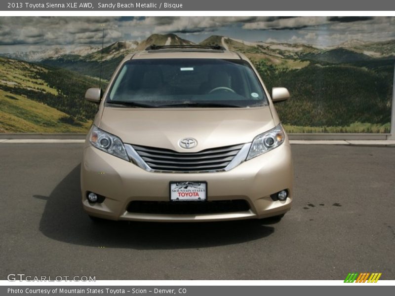 Sandy Beach Metallic / Bisque 2013 Toyota Sienna XLE AWD