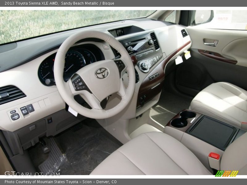 Sandy Beach Metallic / Bisque 2013 Toyota Sienna XLE AWD