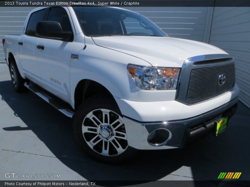 Super White / Graphite 2013 Toyota Tundra Texas Edition CrewMax 4x4