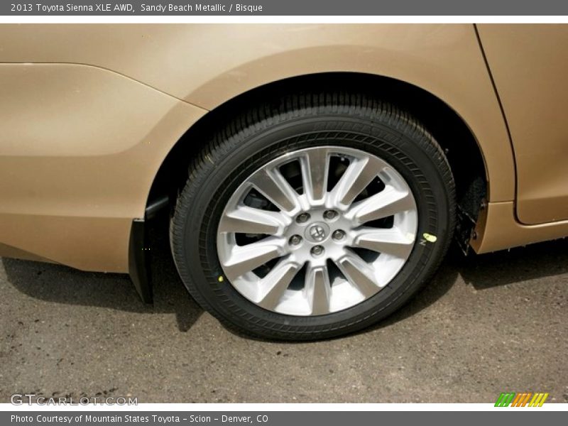 Sandy Beach Metallic / Bisque 2013 Toyota Sienna XLE AWD