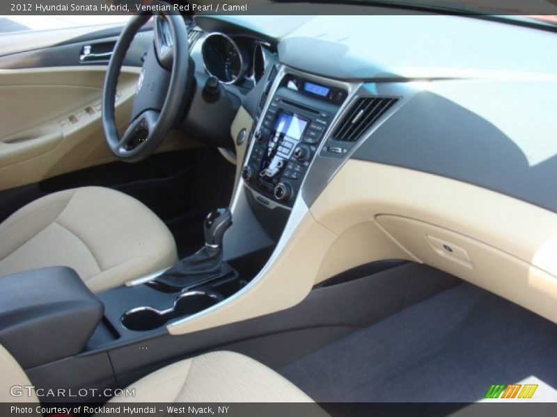 Venetian Red Pearl / Camel 2012 Hyundai Sonata Hybrid