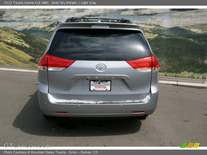 Silver Sky Metallic / Light Gray 2013 Toyota Sienna XLE AWD