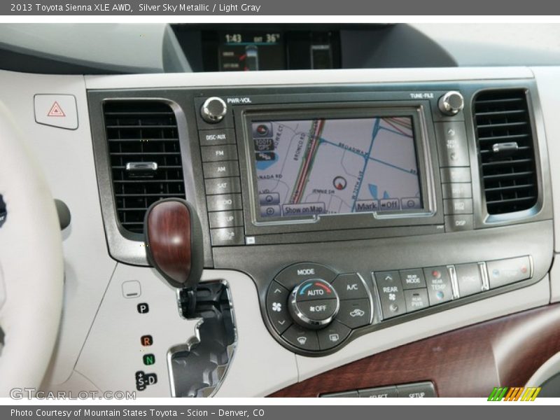 Silver Sky Metallic / Light Gray 2013 Toyota Sienna XLE AWD
