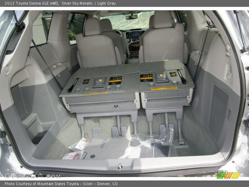 Silver Sky Metallic / Light Gray 2013 Toyota Sienna XLE AWD