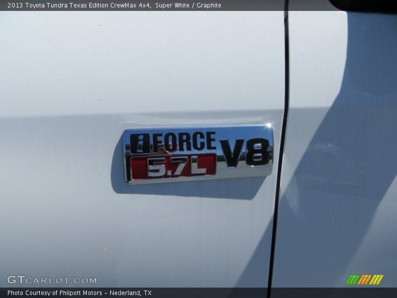 Super White / Graphite 2013 Toyota Tundra Texas Edition CrewMax 4x4