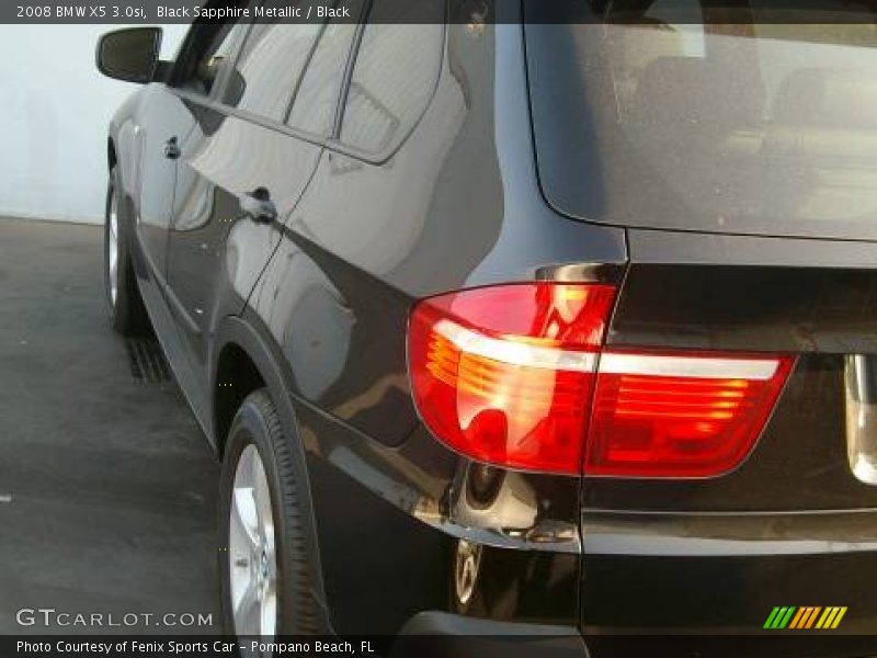Black Sapphire Metallic / Black 2008 BMW X5 3.0si