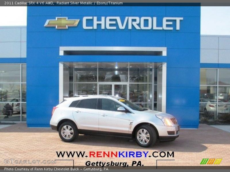 Radiant Silver Metallic / Ebony/Titanium 2011 Cadillac SRX 4 V6 AWD