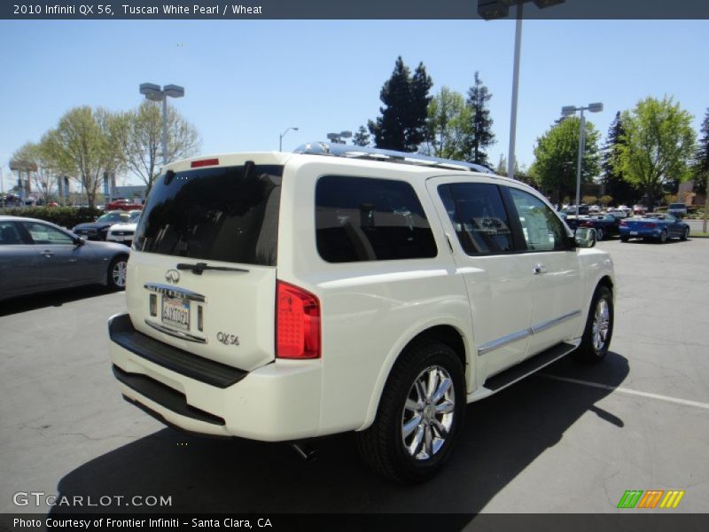 Tuscan White Pearl / Wheat 2010 Infiniti QX 56