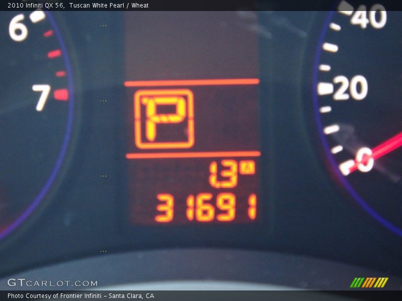 Tuscan White Pearl / Wheat 2010 Infiniti QX 56