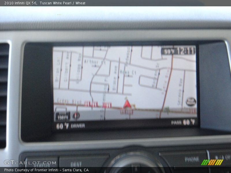Tuscan White Pearl / Wheat 2010 Infiniti QX 56