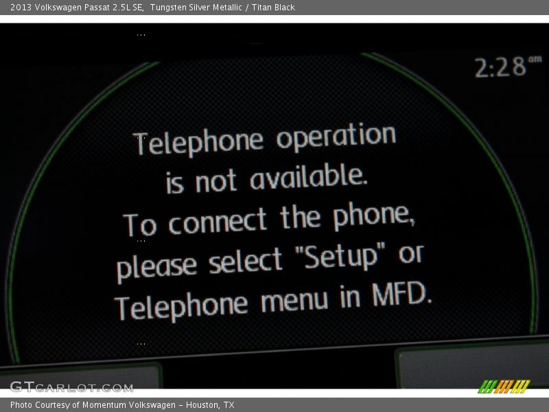 Tungsten Silver Metallic / Titan Black 2013 Volkswagen Passat 2.5L SE