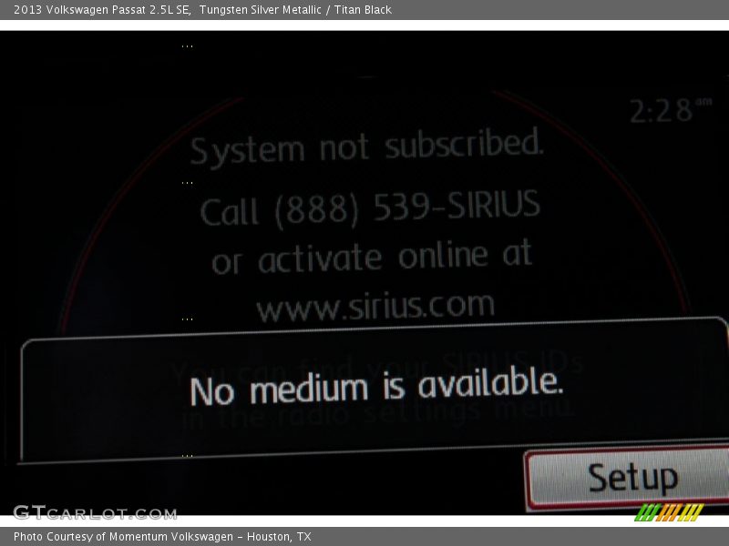 Tungsten Silver Metallic / Titan Black 2013 Volkswagen Passat 2.5L SE