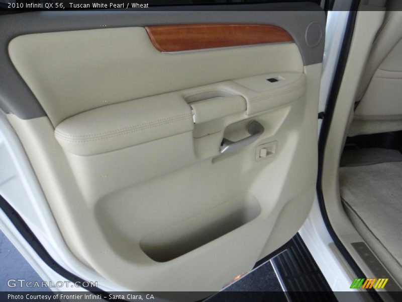 Tuscan White Pearl / Wheat 2010 Infiniti QX 56