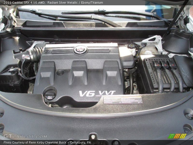 Radiant Silver Metallic / Ebony/Titanium 2011 Cadillac SRX 4 V6 AWD