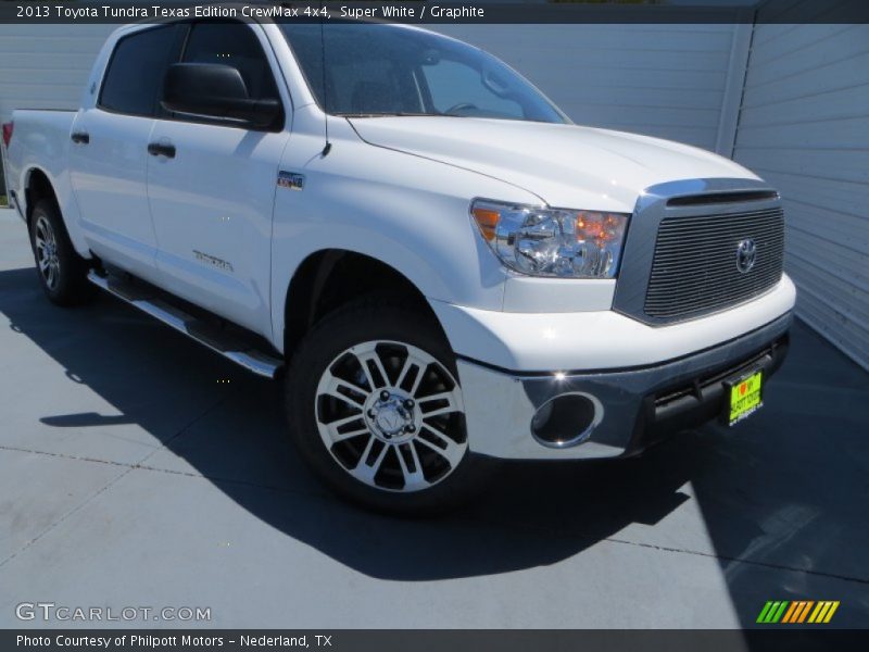 Super White / Graphite 2013 Toyota Tundra Texas Edition CrewMax 4x4