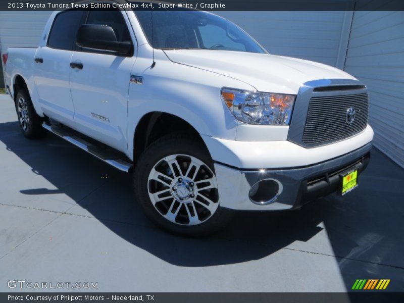 Super White / Graphite 2013 Toyota Tundra Texas Edition CrewMax 4x4