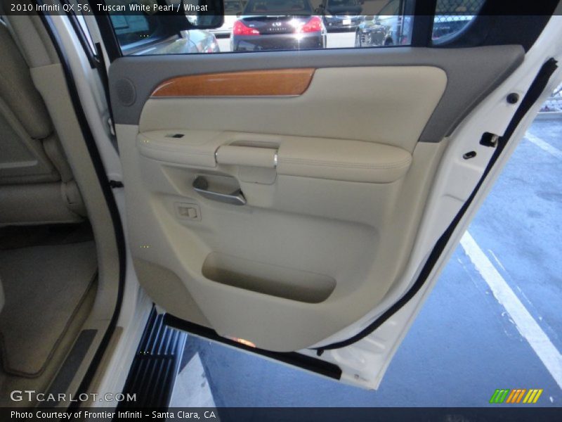 Tuscan White Pearl / Wheat 2010 Infiniti QX 56