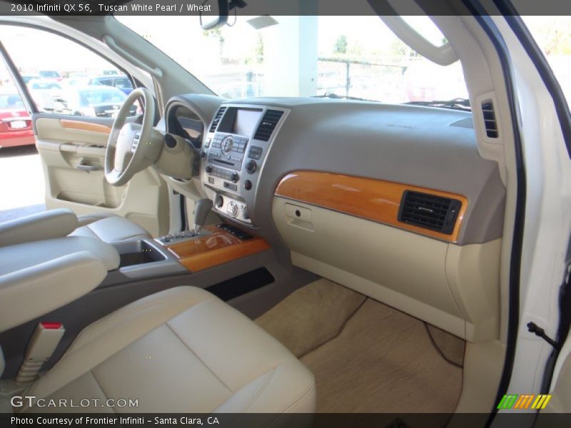 Tuscan White Pearl / Wheat 2010 Infiniti QX 56