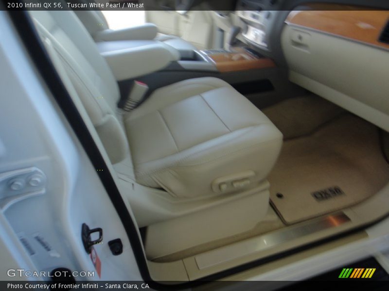 Tuscan White Pearl / Wheat 2010 Infiniti QX 56