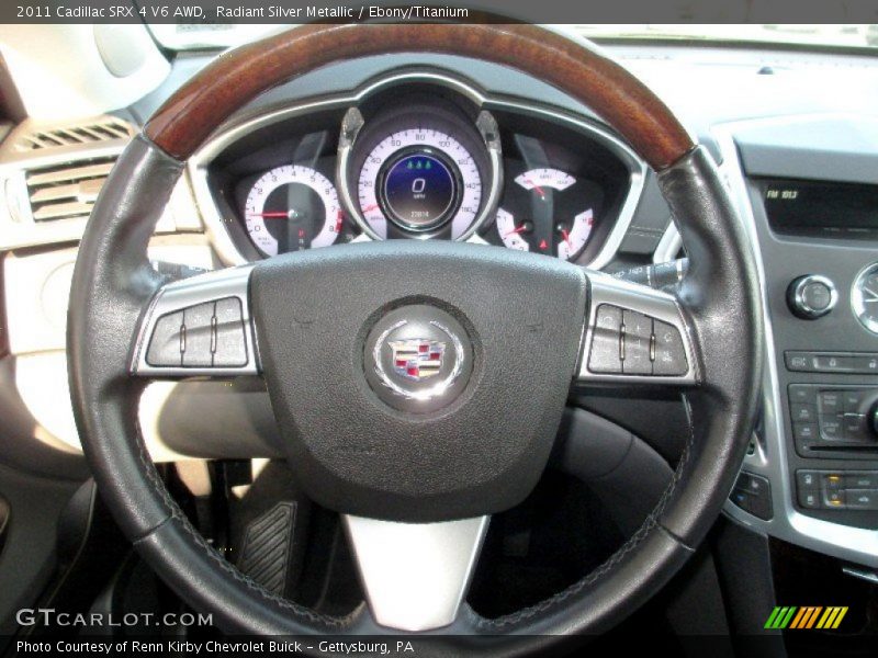 Radiant Silver Metallic / Ebony/Titanium 2011 Cadillac SRX 4 V6 AWD