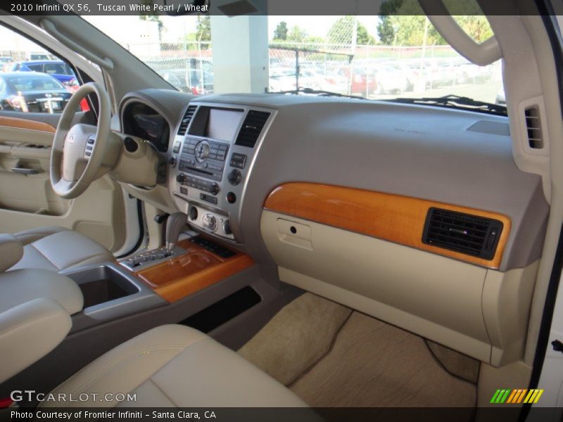 Tuscan White Pearl / Wheat 2010 Infiniti QX 56