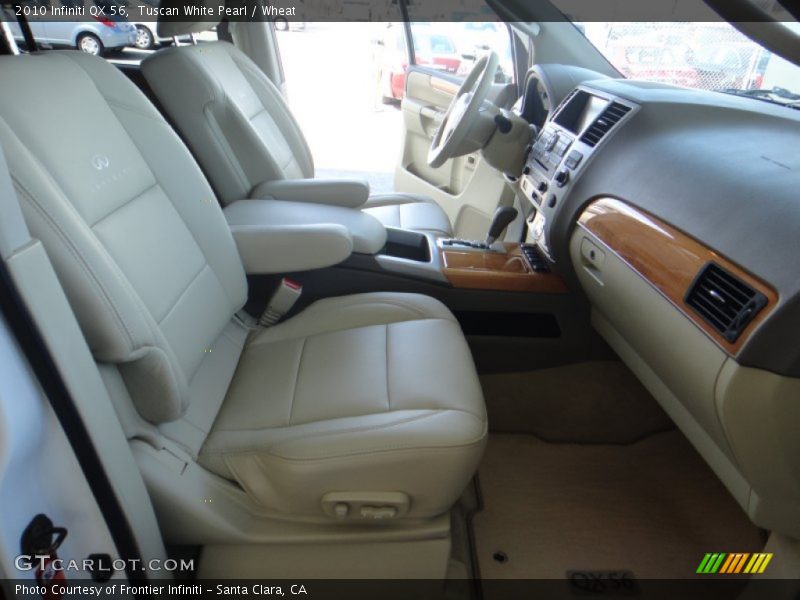 Tuscan White Pearl / Wheat 2010 Infiniti QX 56
