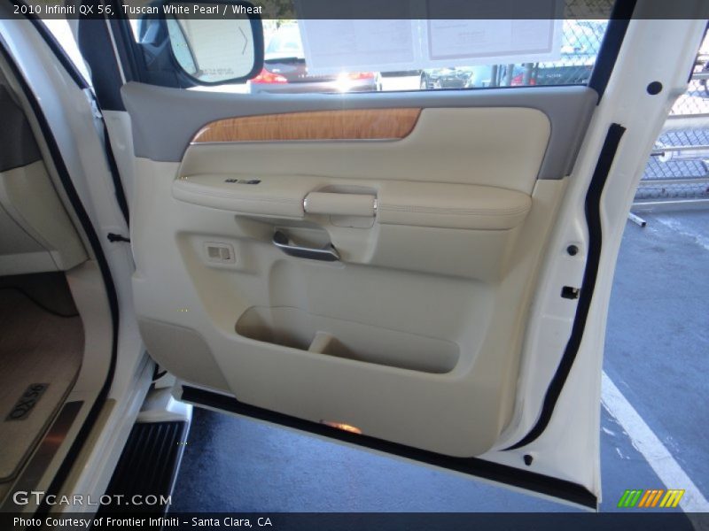 Tuscan White Pearl / Wheat 2010 Infiniti QX 56