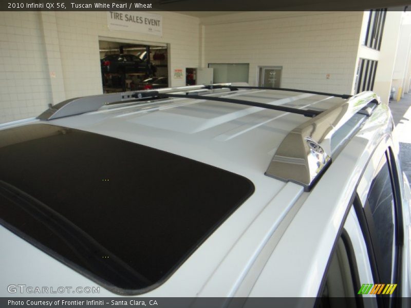 Tuscan White Pearl / Wheat 2010 Infiniti QX 56