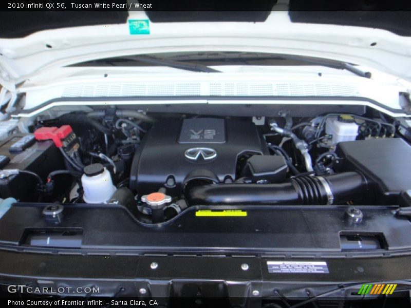 Tuscan White Pearl / Wheat 2010 Infiniti QX 56