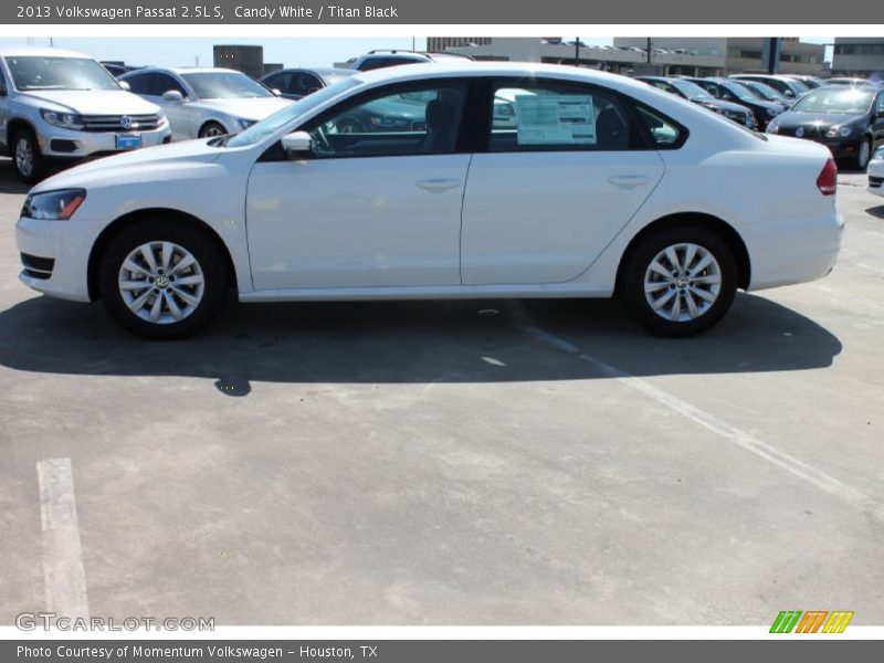 Candy White / Titan Black 2013 Volkswagen Passat 2.5L S
